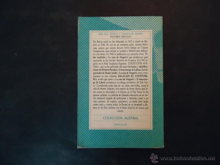 Libros de segunda mano: ZALACA&Iacute;N - EL AVENTURERO - Foto 2