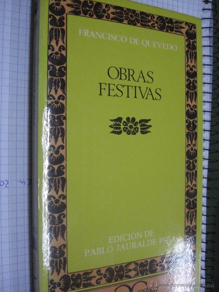 Libros de segunda mano: OBRAS FESTIVAS FRANCISCO DE QUEVEDO - Foto 1