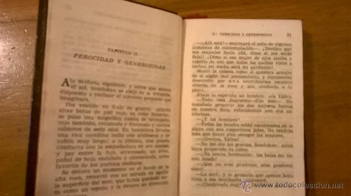 Libros de segunda mano: MINI LIBRO - SANDOKAN/ LA MUJER DEL PIRATA (E. Salgari) - AGUILAR - ESPA&Ntilde;A - 1950 - Foto 5