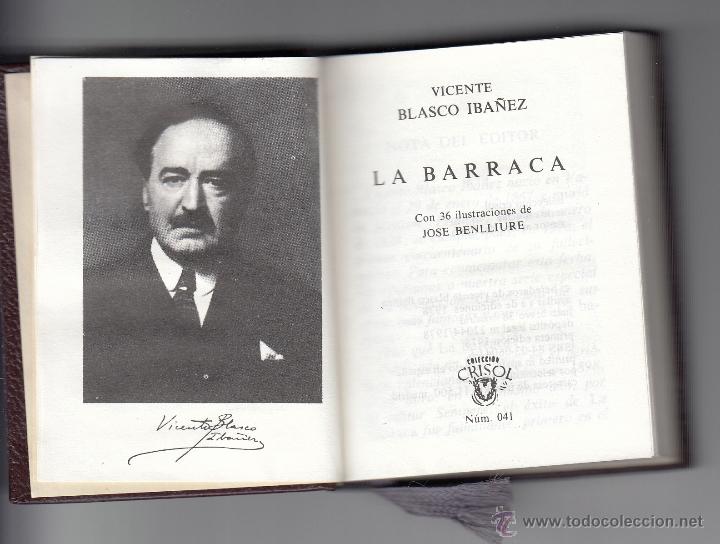 Libros de segunda mano: LA BARRACA, VICENTE BLASCO IB&Aacute;&Ntilde;EZ, CRISOL&Iacute;N N&ordm; 41, Env&iacute;o gratis - Foto 1