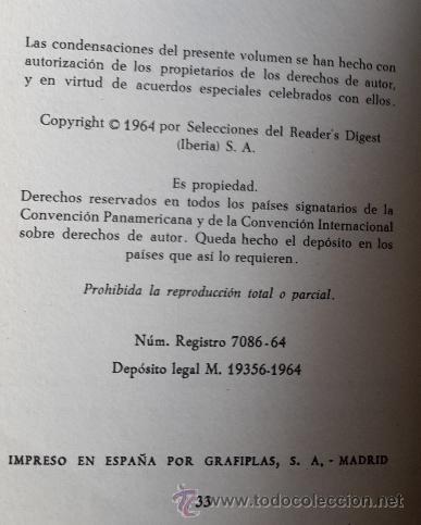 Libros de segunda mano: Biblioteca de Selecciones - 1964 - Madrid - Reader&acute;s Digest - Foto 7