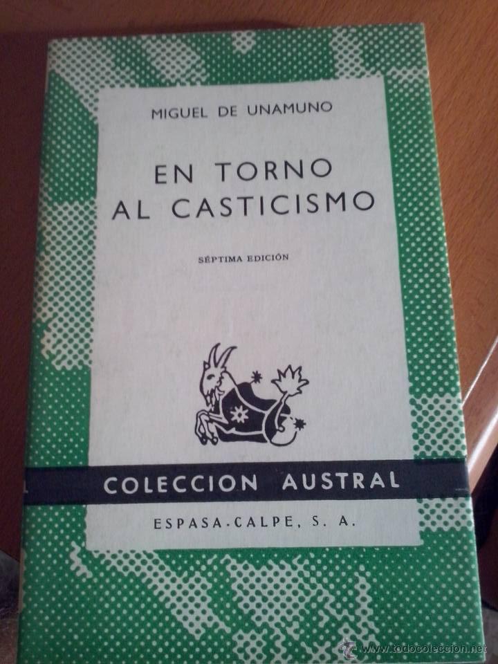 Libros de segunda mano: Miguel de Unamuno. En torno al casticismo. - Foto 1