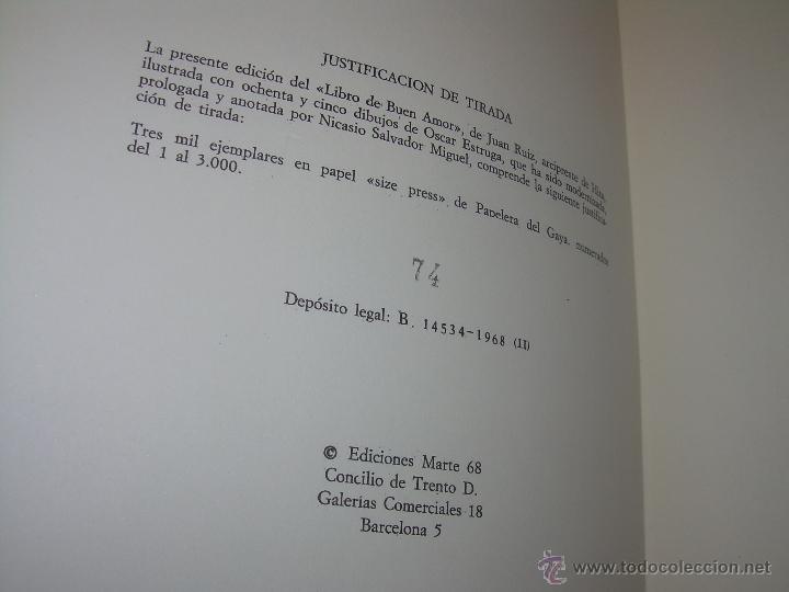 Libros de segunda mano: EL LIBRO DEL BUEN AMOR....DOS TOMOS...EDICION LIMITADA Y NUMERADA. - Foto 4