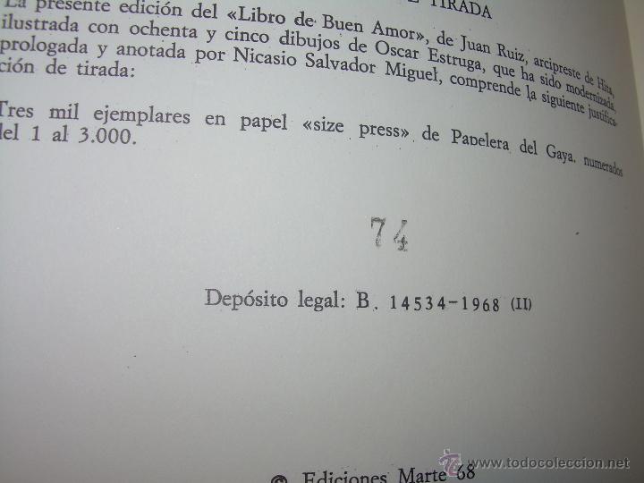 Libros de segunda mano: EL LIBRO DEL BUEN AMOR....DOS TOMOS...EDICION LIMITADA Y NUMERADA. - Foto 5