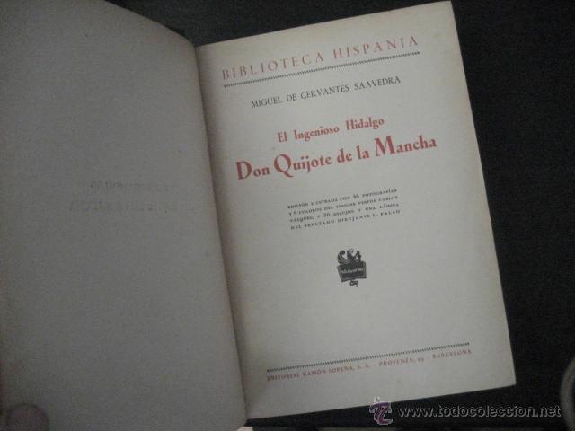 Libros de segunda mano: QUIJOTE, CERVANTES, SOPENA - Foto 4