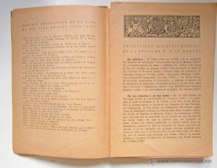 Libros de segunda mano: DON JUAN MANUEL EL CONDE DE LUCANOR EDITORIAL EBRO 1940 - Foto 5