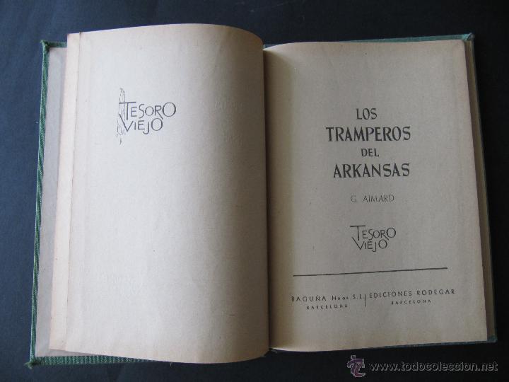 Libros de segunda mano: LIBRO LOS TRAMPEROS DEL ARKANSAS. G. AIMARD. TESORO VIEJO - Foto 2
