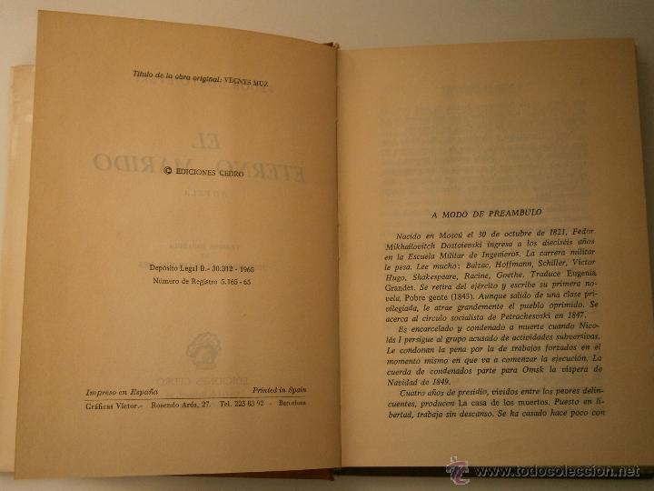 Libros de segunda mano: EL ETERNO MARIDO Fedor Dostoiewski Cedro 1965 EC - Foto 11