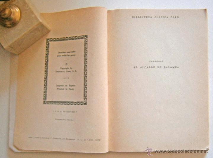 Libros de segunda mano: EL ALCALDE DE ZALAMEA de PEDRO CALDERON DE LA BARCA - Foto 2