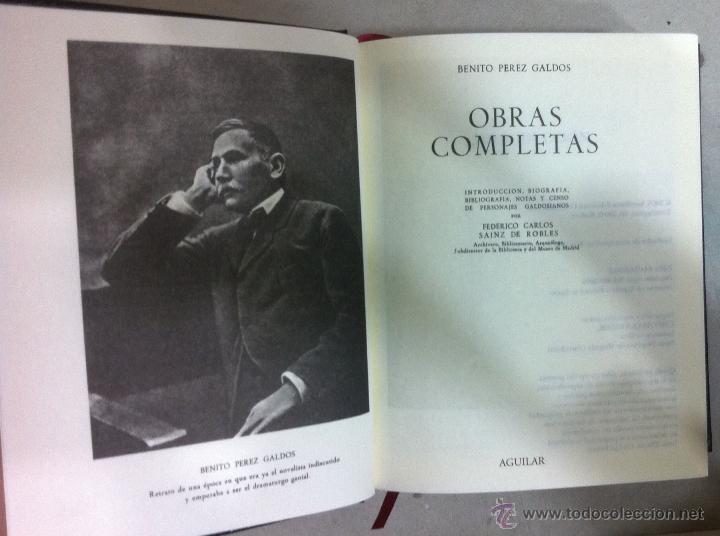 Libros de segunda mano: P&eacute;rez Gald&oacute;s. Obras Completas I. 2004 - Foto 2
