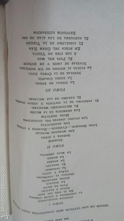 Libros de segunda mano: VICENTE BLASCO IBA&Ntilde;EZ OBRA COMPLETA 3 TOMOS - Foto 5