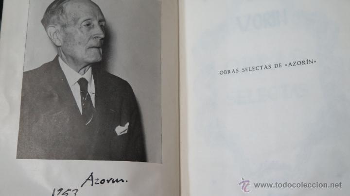 Libros de segunda mano: 1953.- OBRAS SELECTAS. AZORIN. BIBLIOTECA NUEVA - Foto 4