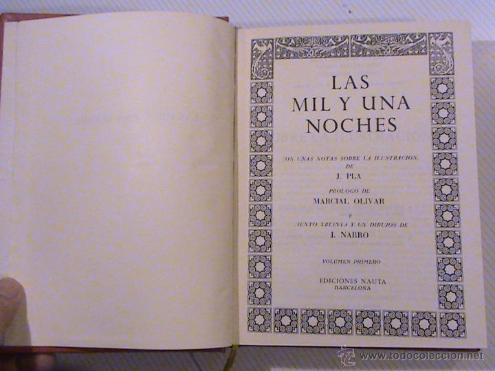 Libros de segunda mano: Las mil y una noches (2 tomos) . (ilustrador J. Pla) - Foto 3