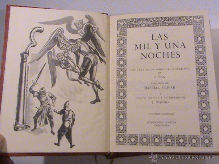 Libros de segunda mano: Las mil y una noches (2 tomos) . (ilustrador J. Pla) - Foto 4