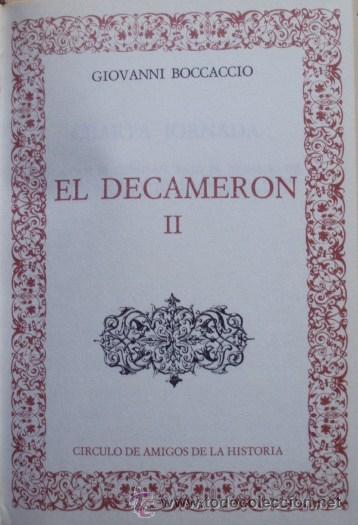 Libros de segunda mano: El Decamer&oacute;n II/Giovanni Boccaccio - Amigos de la Historia - Foto 2