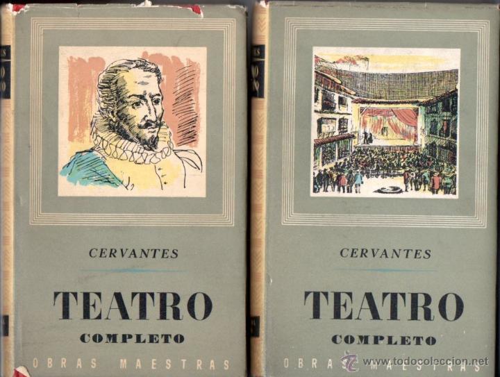 Libros de segunda mano: CERVANTES : TEATRO COMPLETO - DOS TOMOS (IBERIA, 1966) - Foto 1