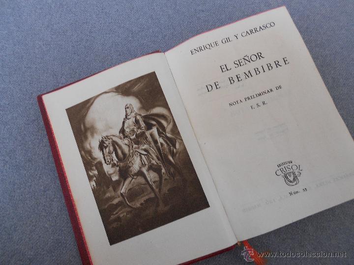 Libros de segunda mano: CRISOLITO N&ordm; 53. EL SE&Ntilde;OR DE BEMBIBRE DE ENRIQUE GIL Y CARRASCO - Foto 1