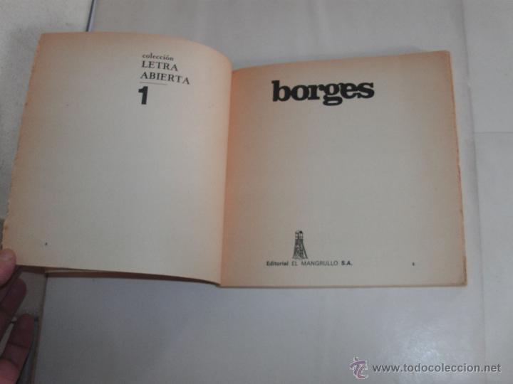Libros de segunda mano: JORGE L. BORGES - LETRA ABIERTA - - Foto 2