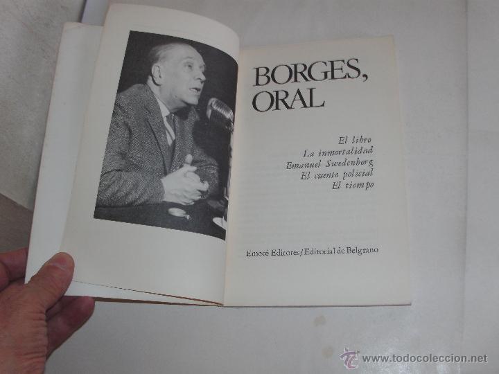 Libros de segunda mano: JORGE L. BORGES - BORGES ORAL - - Foto 2