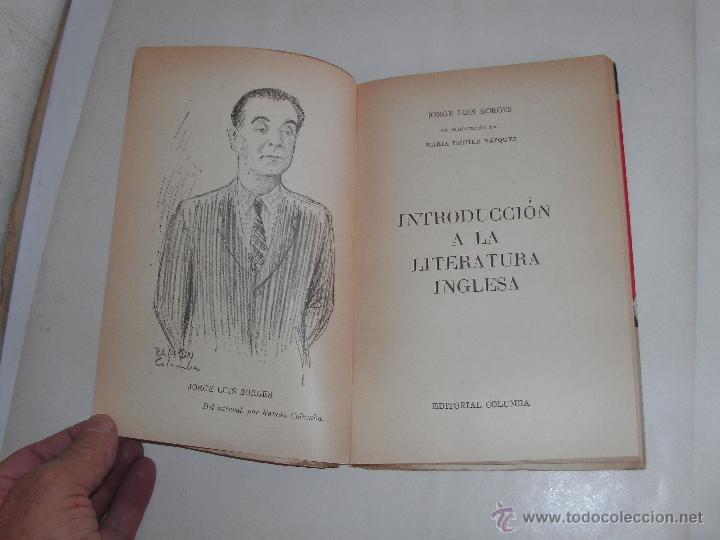 Libros de segunda mano: JORGE L. BORGES - INTRODUCCION A LA LITERATURA INGLESA - 1&deg; EDICION - - Foto 4