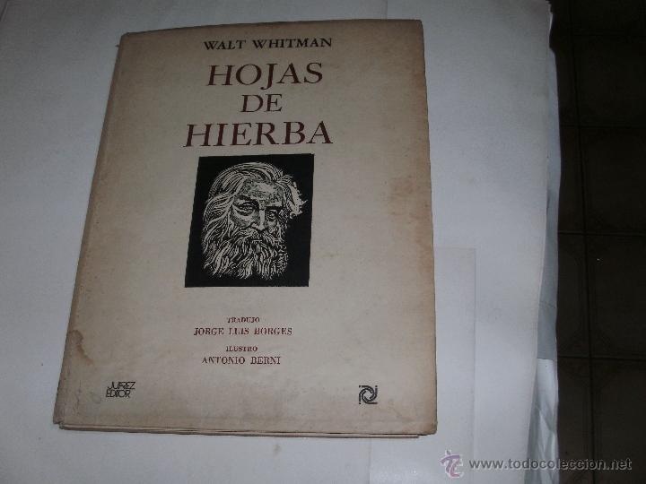 Libros de segunda mano: JORGE L. BORGES - TRADUCTOR - HOJAS DE HIERBA - - Foto 1