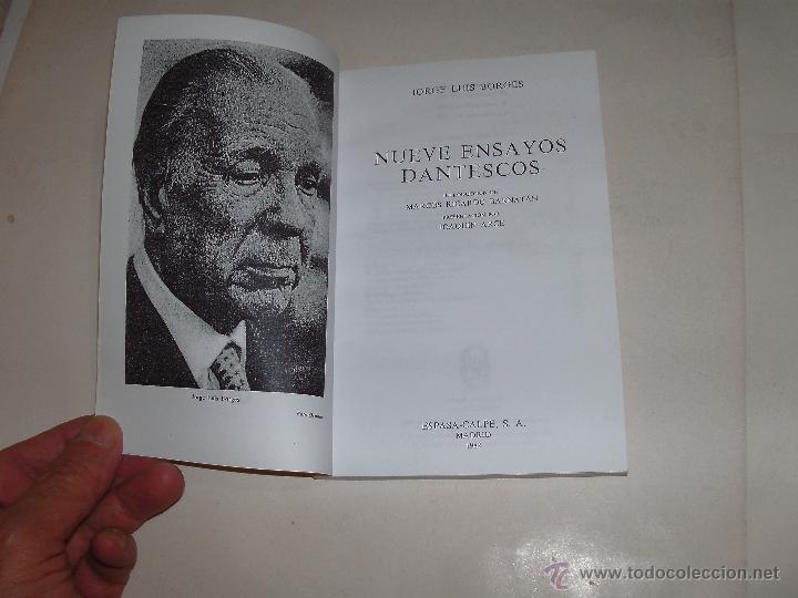 Libros de segunda mano: JORGE L. BORGES - NUEVE ENSAYOS DANTESCOS - - Foto 2
