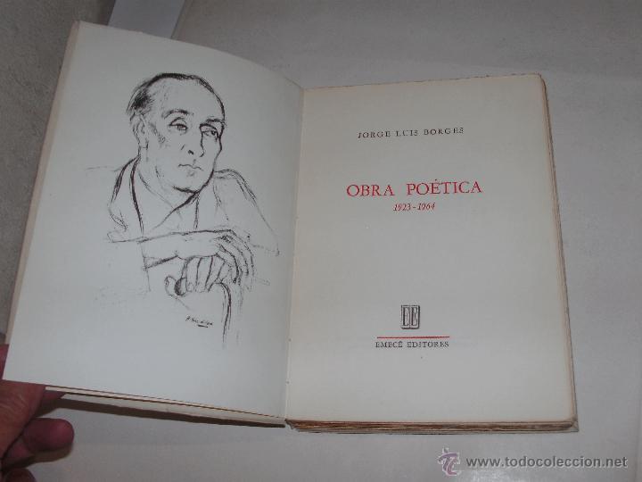 Libros de segunda mano: JORGE L. BORGES - OBRA POETICA - 1&deg; EDICION - - Foto 2