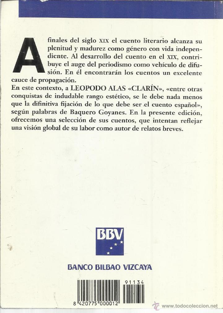 Libros de segunda mano: CUENTOS. LEOPOLDO ALAS CLAR&Iacute;N.  BIBLIOTECA DEL SOL. MADRID. 1991 - Foto 3