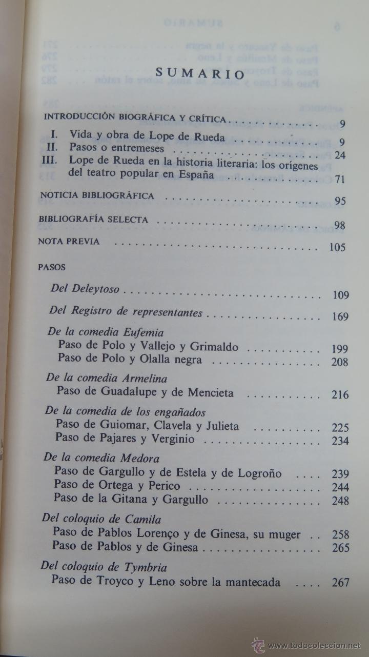 Libros de segunda mano: PASOS. LOPE DE RUEDA. CLASICOS CASTALIA. ILUSTRADO - Foto 2