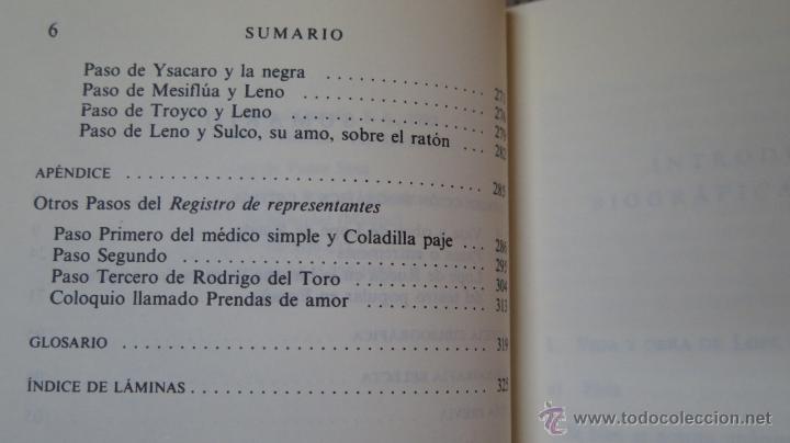 Libros de segunda mano: PASOS. LOPE DE RUEDA. CLASICOS CASTALIA. ILUSTRADO - Foto 3