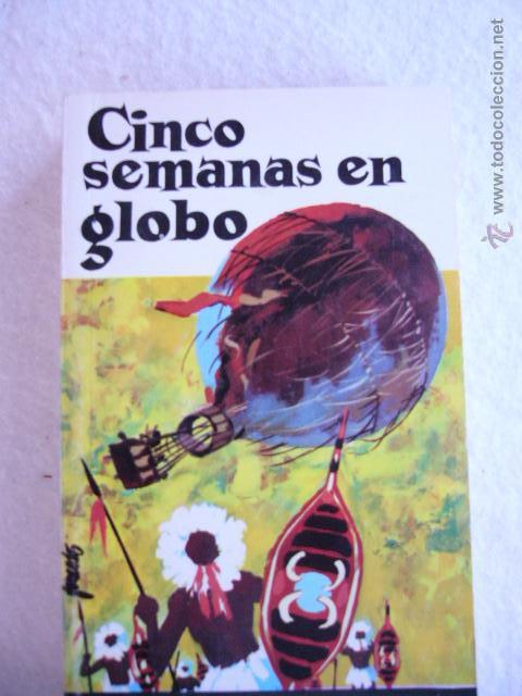 Libros de segunda mano: Cinco semanas en globo Julio Verne - Foto 1