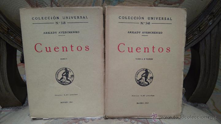Libros de segunda mano: CUENTOS, DE ARCADY AVERCHENKO. DOS TOMOS. COMPLETO. 1&ordf; EDICI&Oacute;N 1.940. - Foto 1