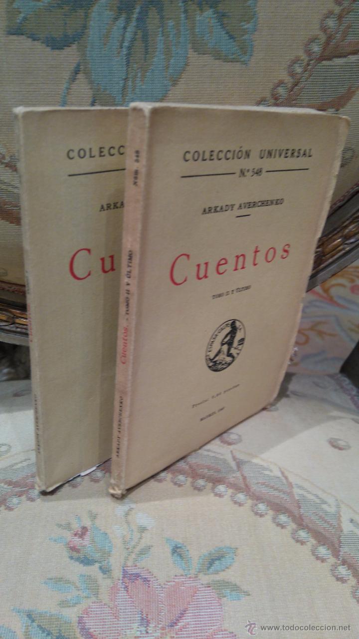 Libros de segunda mano: CUENTOS, DE ARCADY AVERCHENKO. DOS TOMOS. COMPLETO. 1&ordf; EDICI&Oacute;N 1.940. - Foto 2