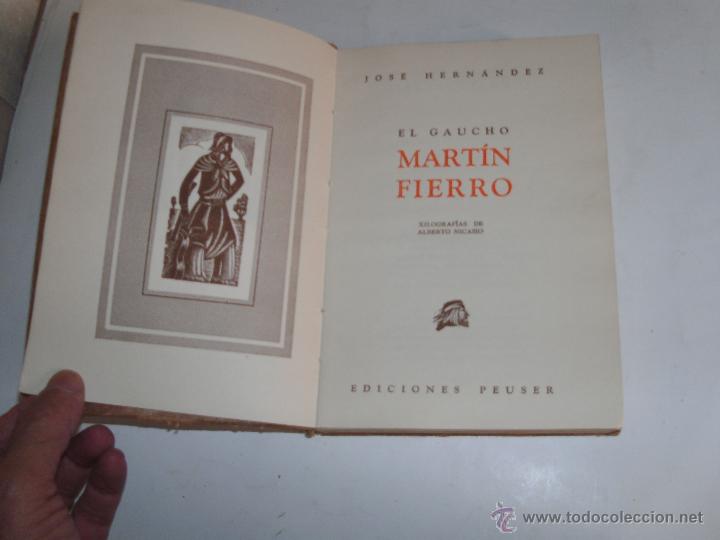 Libros de segunda mano: JOSE HERNANDEZ - MARTIN FIERRO - - Foto 2