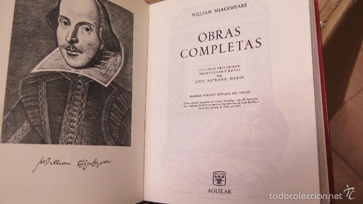 Libros de segunda mano: 1967.- OBRAS COMPLETAS. WILLIAM SHAKESPEARE. AGUILAR - Foto 4