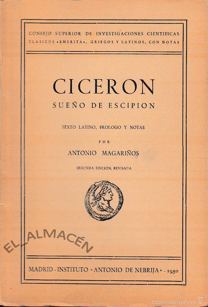 Sueño de escipión (cicerón) ed. de antonio maga - Vendido en Venta Directa  - 56017548