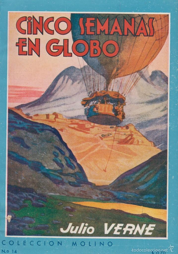Libros de segunda mano: Cinco semanas en globo - Foto 1