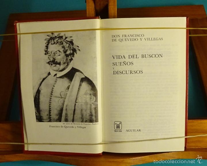 Libros de segunda mano: VIDA DEL BUSC&Oacute;N. SUE&Ntilde;OS Y DISCURSOS. DON FRANCISCO DE QUEVEDO Y VILLEGAS - Foto 1