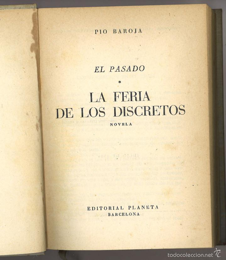 Libros de segunda mano: P&iacute;o Baroja. La feria de los discretos. 1954 - Foto 1