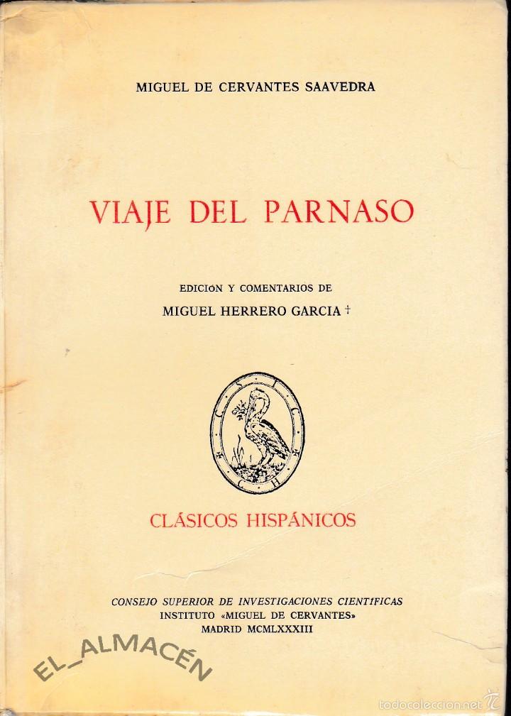 Libros de segunda mano: VIAJE DEL PARNASO (CERVANTES. ED. 1983) SIN USAR. - Foto 1