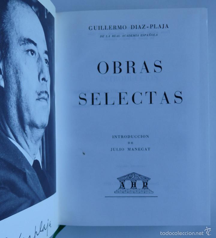 Libros de segunda mano: Obras Selectas - Guillermo D&iacute;az-Plaja - Foto 1