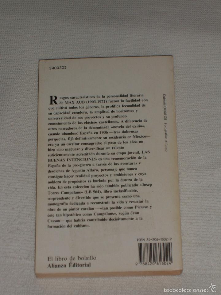 Libros de segunda mano: Novela Las buenas intenciones de Max Aub - Foto 2