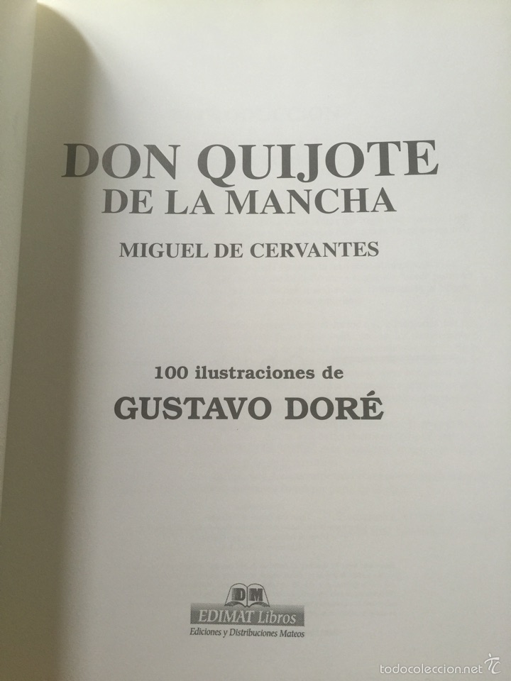 Libros de segunda mano: DON QUIJOTE DE LA MANCHA.ILUSTRACIONES DE GUSTAVO DOR&Eacute;. - Foto 3