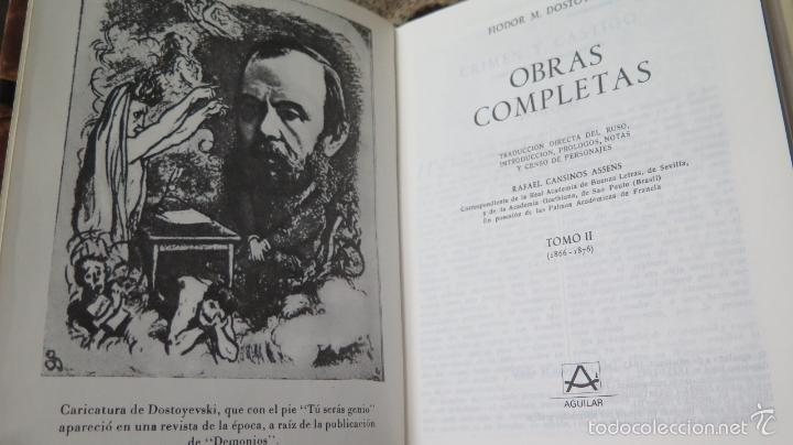 Libros de segunda mano: 1981.- OBRAS COMPLETAS. DOSOTOYEVSKY. AGUILAR. TOMO 2 - Foto 2