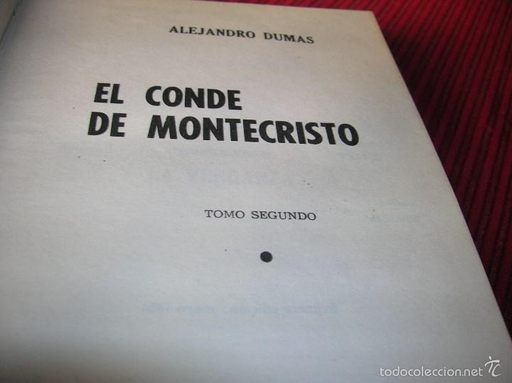 Libros de segunda mano: Novela El Conde de Montecristo,tomo segundo .Alejandro Dumas - Foto 2