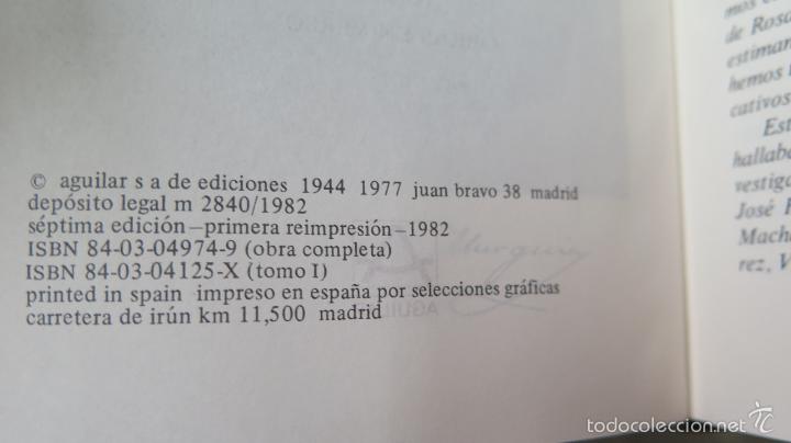 Libros de segunda mano: 1982.- OBRAS COMPLETAS. ROSALIA DE CASTRO. 2 TOMOS. AGUILAR - Foto 3