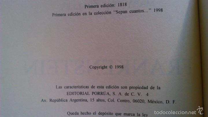 Libros de segunda mano: Frankenstein Mary Shelley Porr&uacute;a - Foto 6