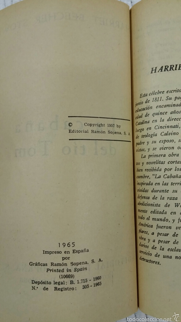Libros de segunda mano: CABA&Ntilde;A DEL TIO TOM -.Harriet Beecher Stowe.- - Foto 3