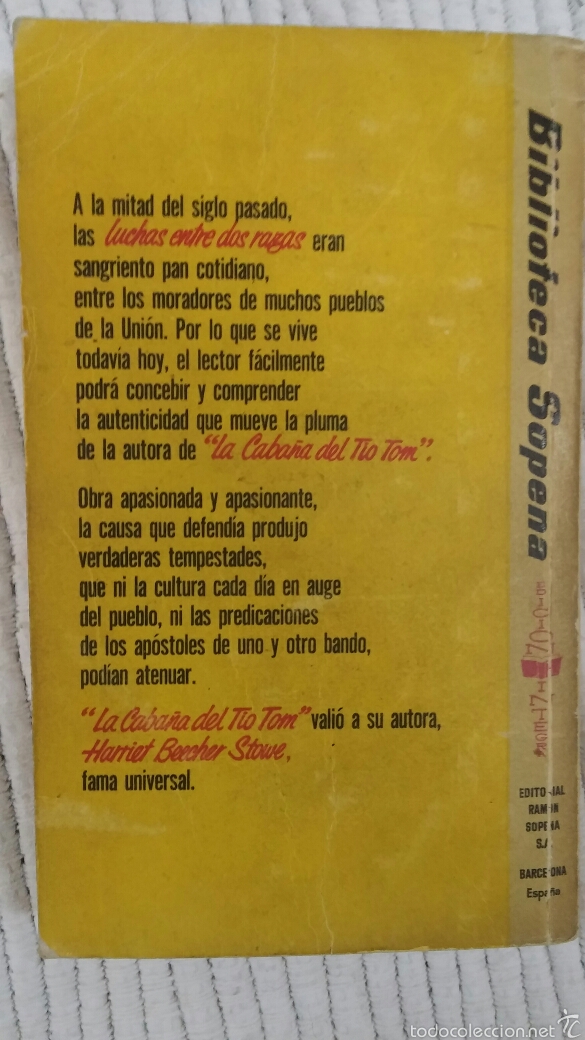 Libros de segunda mano: CABA&Ntilde;A DEL TIO TOM -.Harriet Beecher Stowe.- - Foto 4