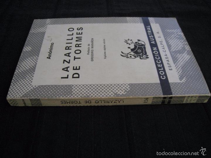 Libros de segunda mano: LAZARILLO DE TORMES - ANONIMO - PREFACIO DE GREGORIO MARA&Ntilde;ON - EDICIONES ESPASA-CALPE. - Foto 3